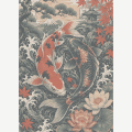 Yin Yang Koi pattern preview